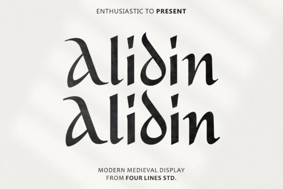 Alidin: A Display Font for Bold Branding