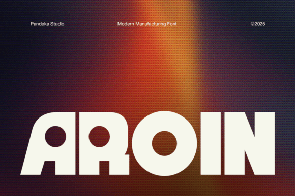 Aroin Font: Bold, Sharp, Futuristic