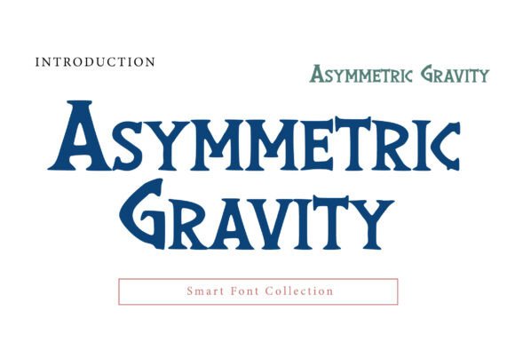 Asymmetric Gravity Font