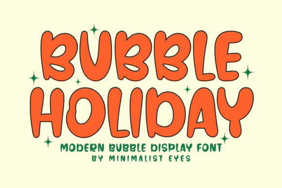 Bubble Holiday Font for Bold Campaigns