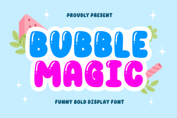 Bubble Magic Font for Creative Design