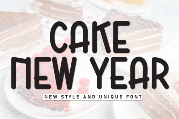 Cake New Year Font