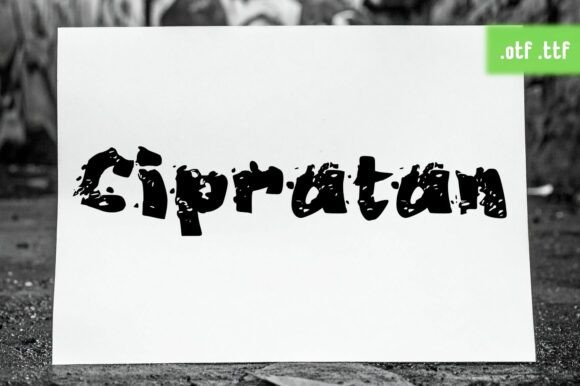 Cipratan Font: Bold Display for Web Design