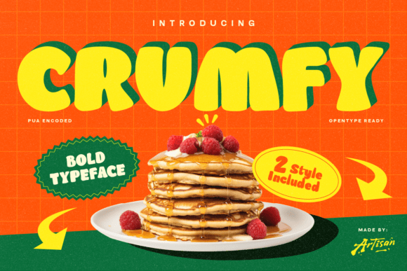 Crumfy Font for Bold Editorial Design