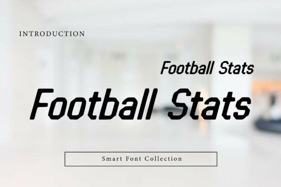 Football Stats Font for Business