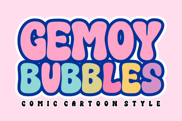 Gemoy Bubbles Font for Creative Brands