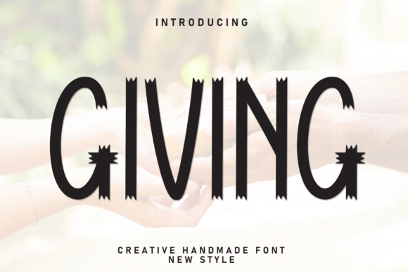 Giving Font: A Magical Display Type
