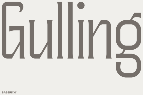 Gulling: A Display Font for Bold Web Design
