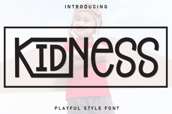 Kidness: A Modern Display Font for Creative Projects