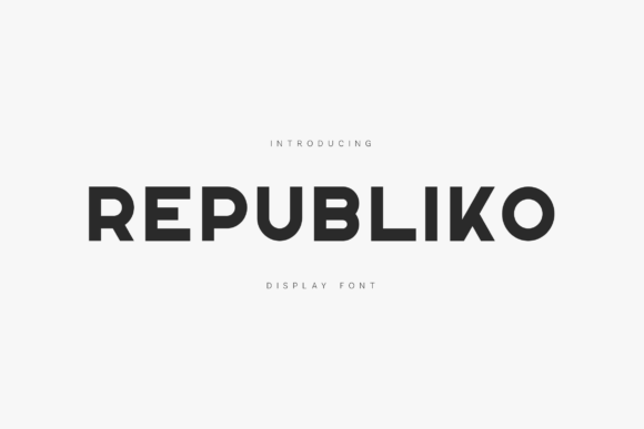 Republiko Font for Creative Projects