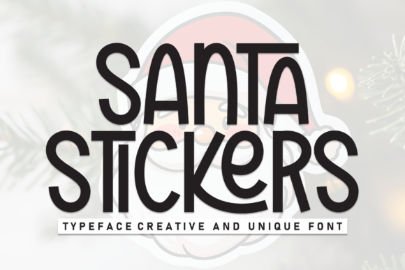 Santa Stickers Font