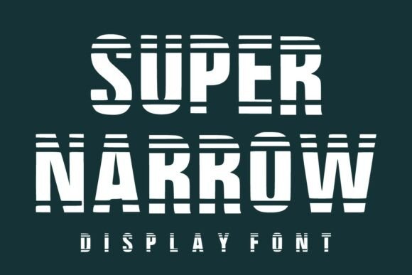 Super Narrow Font for Bold Branding