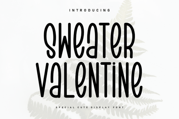 Sweater Valentine Font for Creative Projects