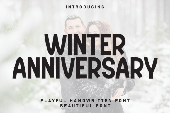 Winter Anniversary Font for Bold Campaigns